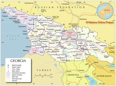 georgia country map image